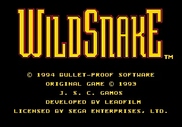 Wild Snake (USA) (Proto) screen shot title